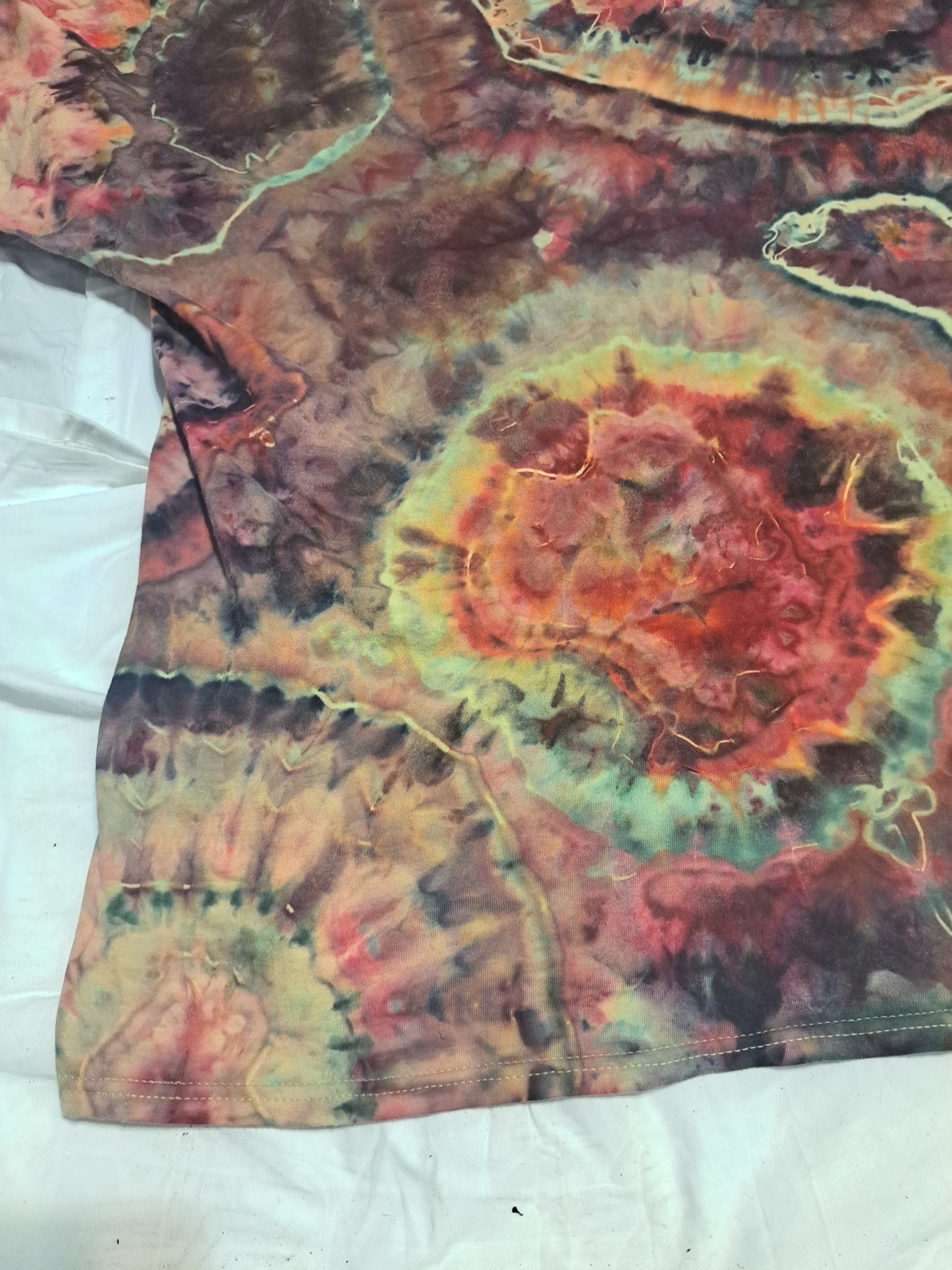Women Tie dye Geo shirt Sz 3x